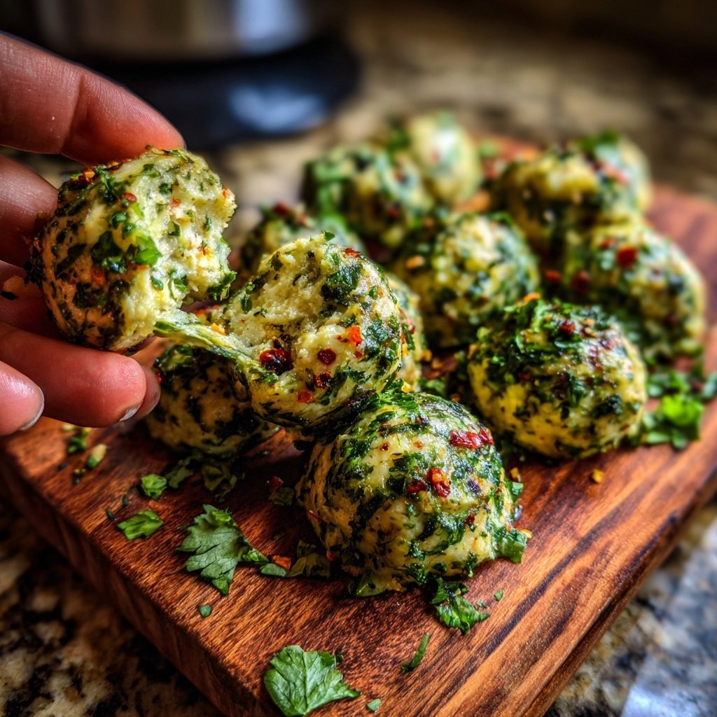 Bright Herb Cheese Bites