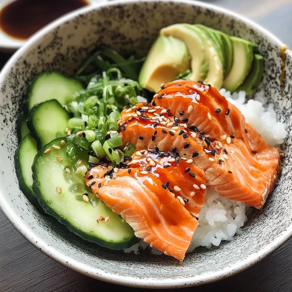 Baked Salmon Sushi Bowl