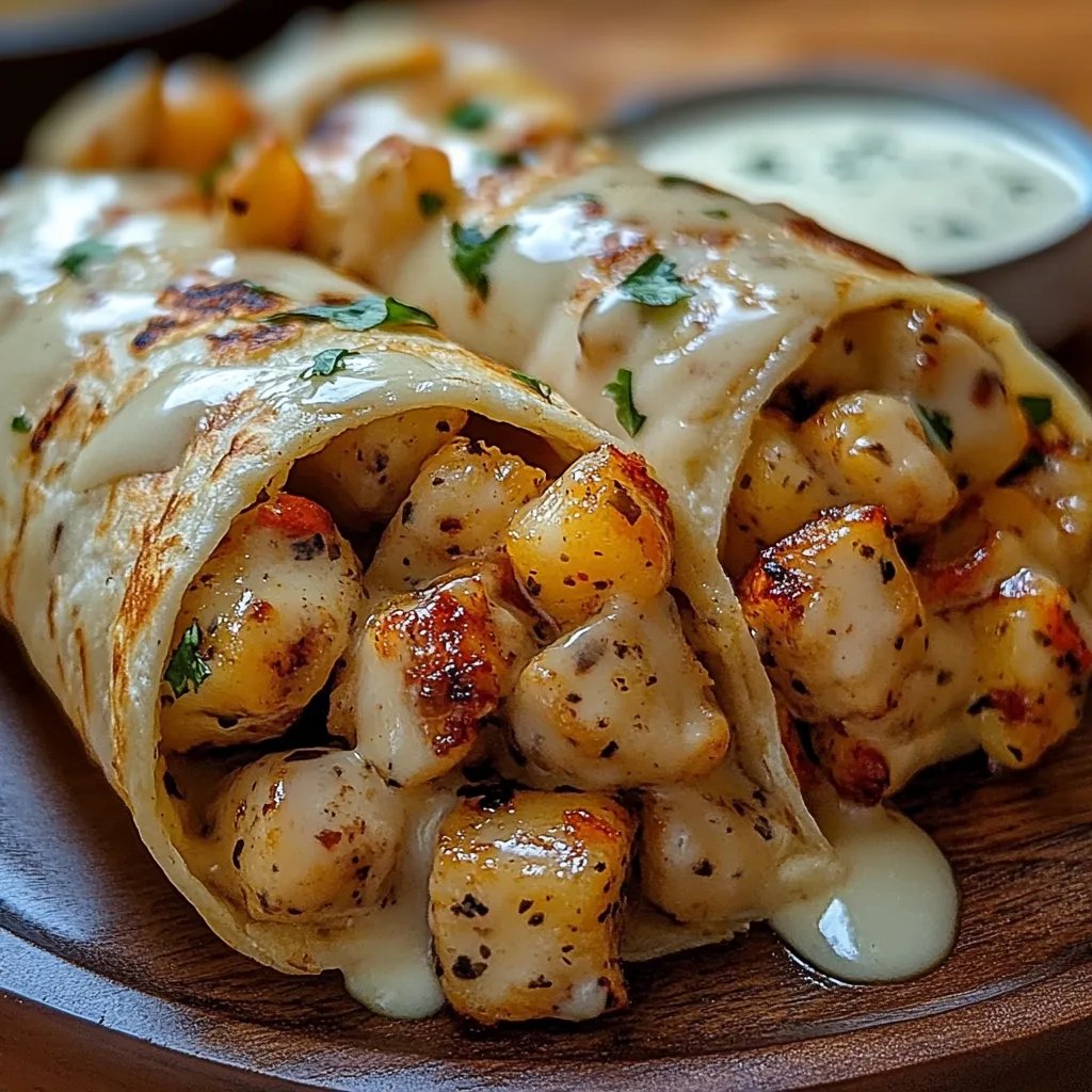 Cozy Cheesy Garlic Chicken Wraps: An Amazing Ultimate Recipe