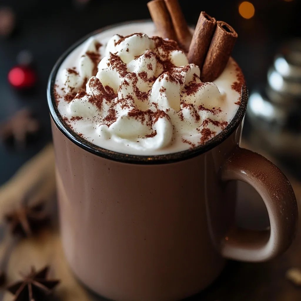 White Pepper & Nutmeg Spiced Hot Chocolate