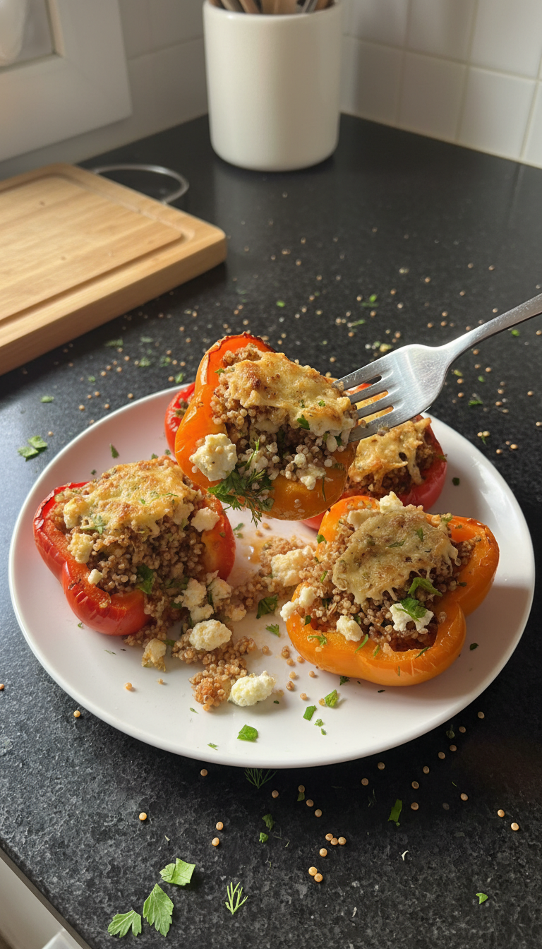 Stuffed Bell Peppers with Feta
