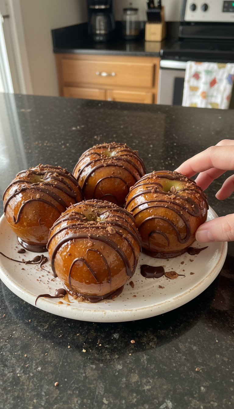 Coffee-Cinnamon Candy Apples