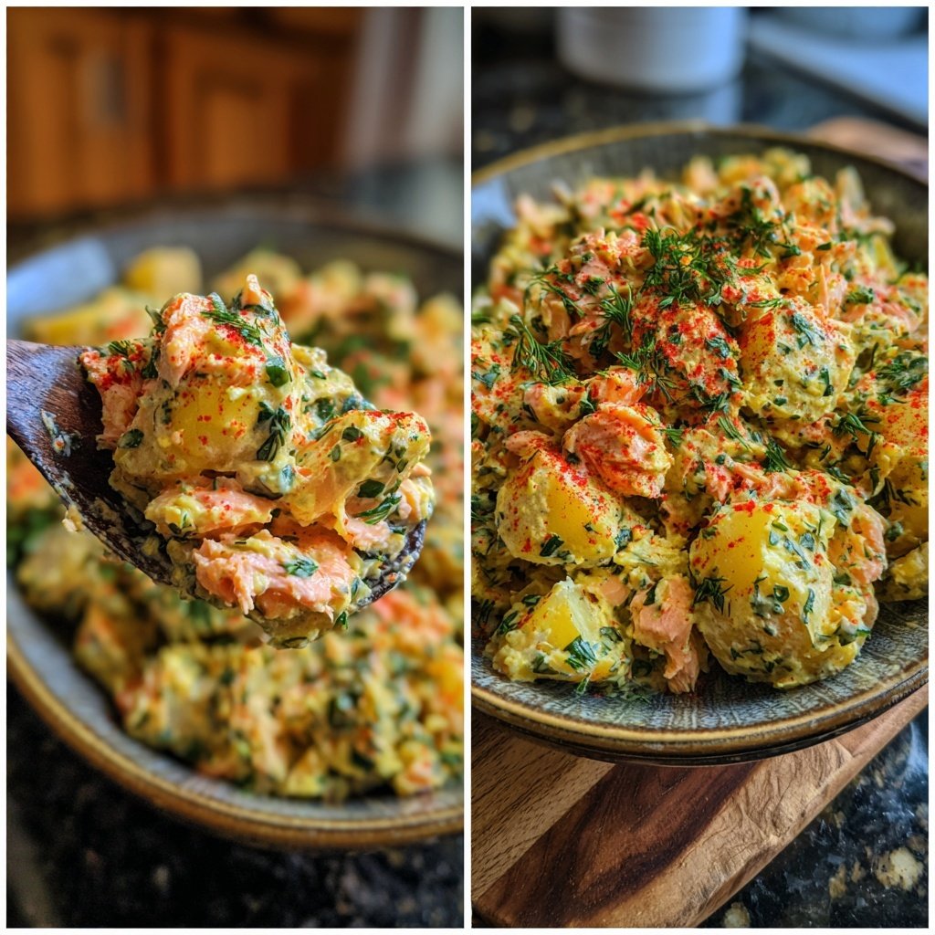 Classic Potato Salad with Salmon
