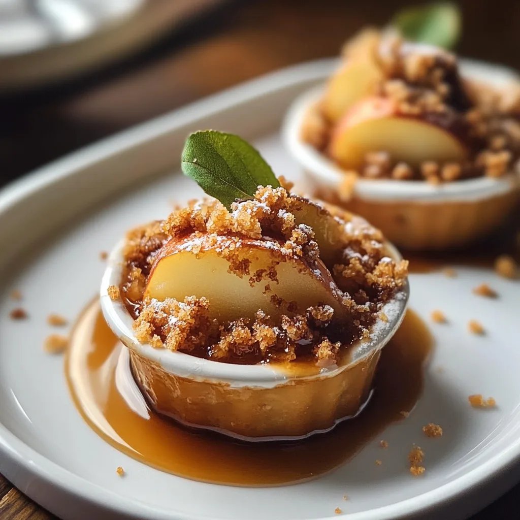 Mini Apple Crumbles with Cinnamon