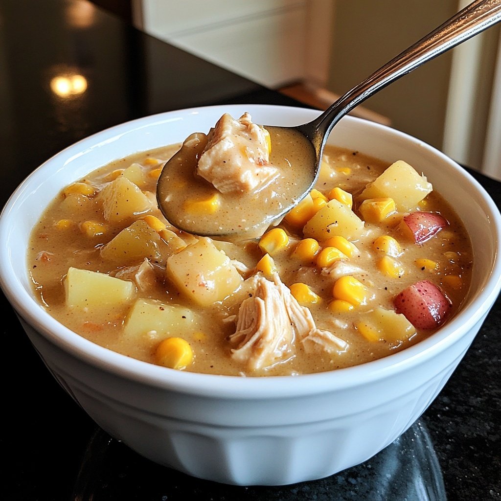 Crockpot Chicken Corn Chowder