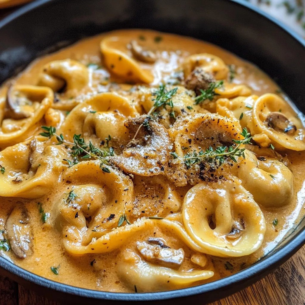 Creamy White Wine Pumpkin Tortellini