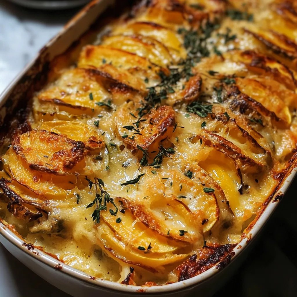 Cheesy Root Vegetable Gratin