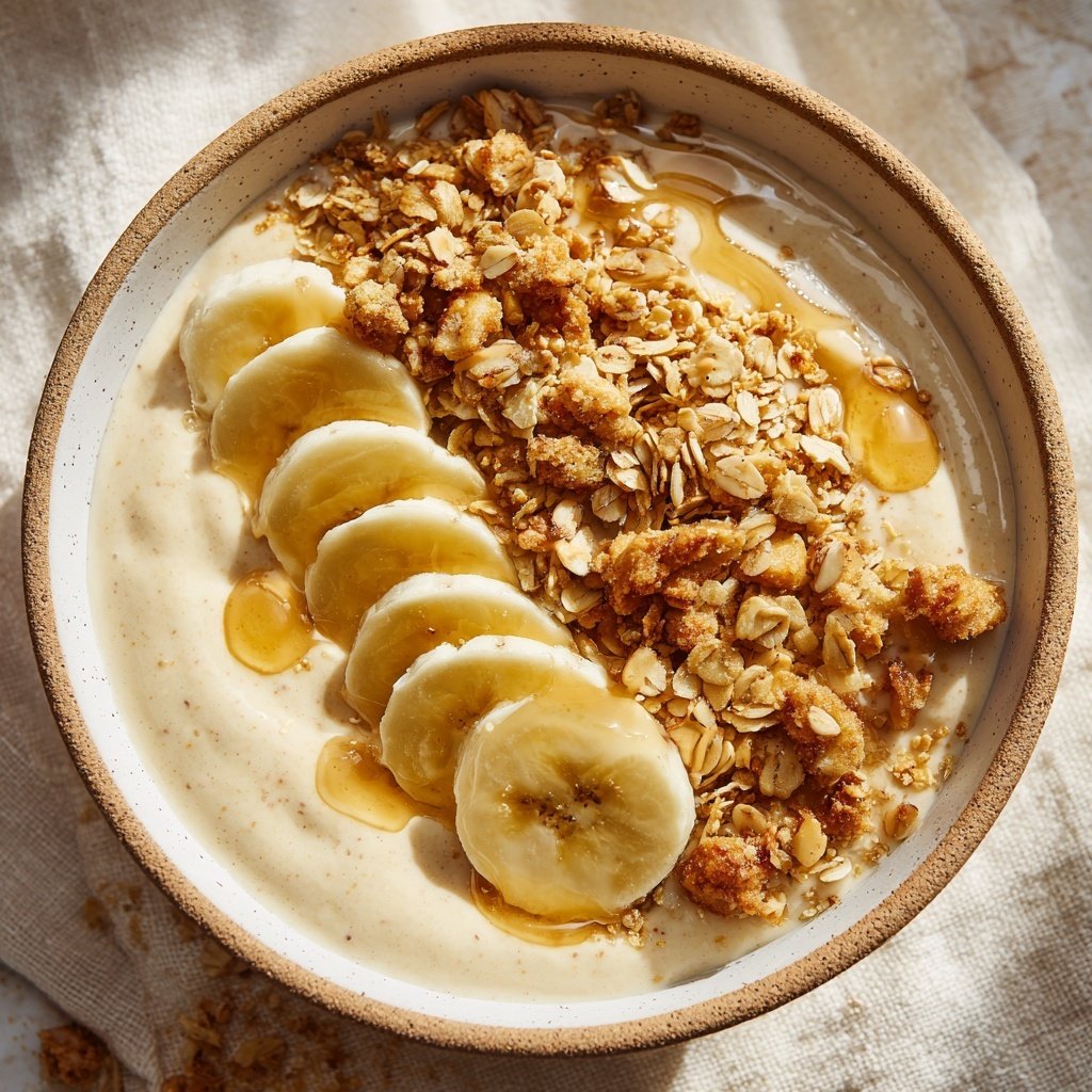 Peanut Butter Banana Breakfast Smoothie Bowl