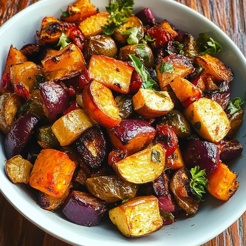 Winter Vegetable Salad w/ Roasted Butternut Squash