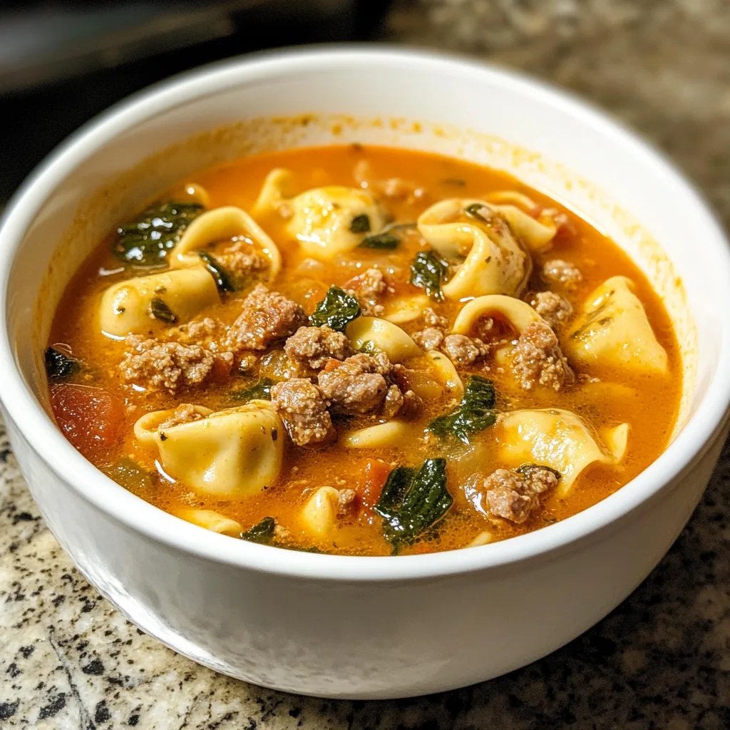 Italian Sausage Tortellini Soup