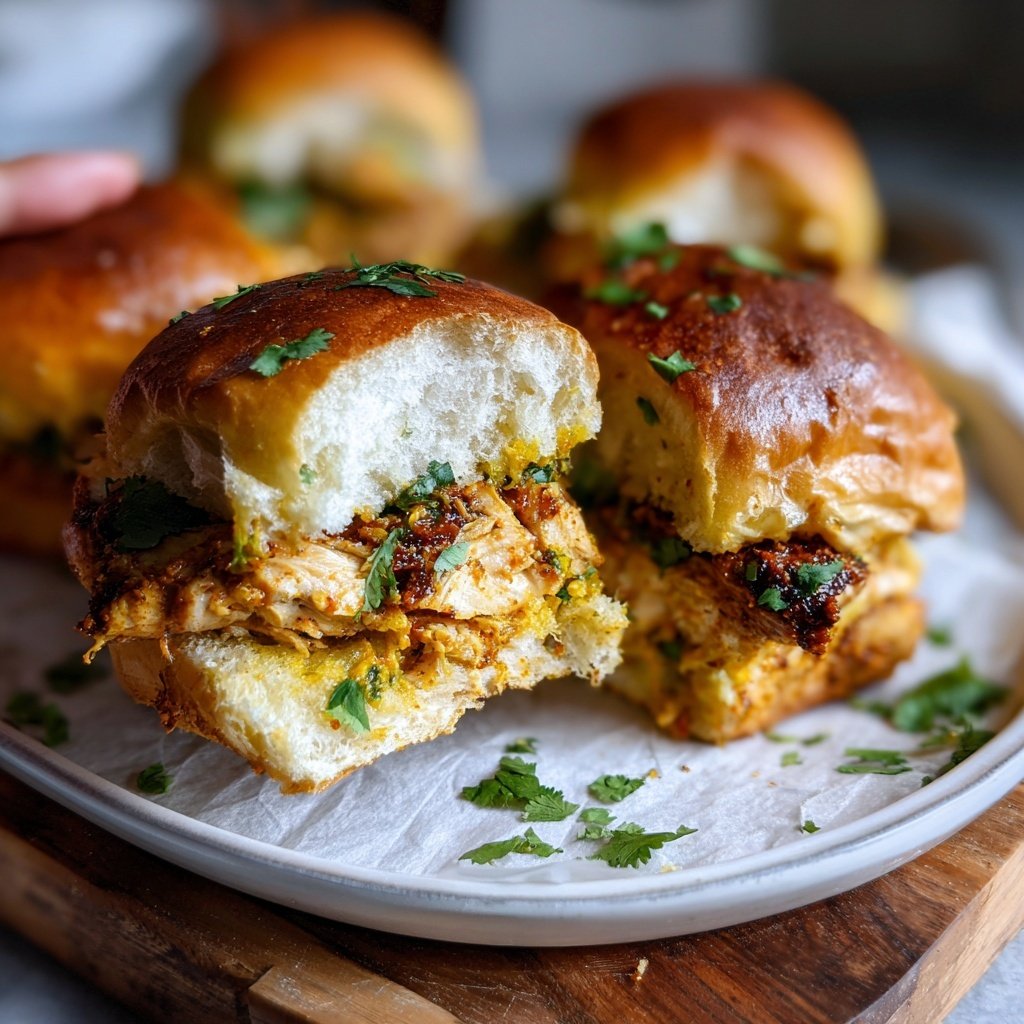 Spicy Tandoori Chicken Sliders