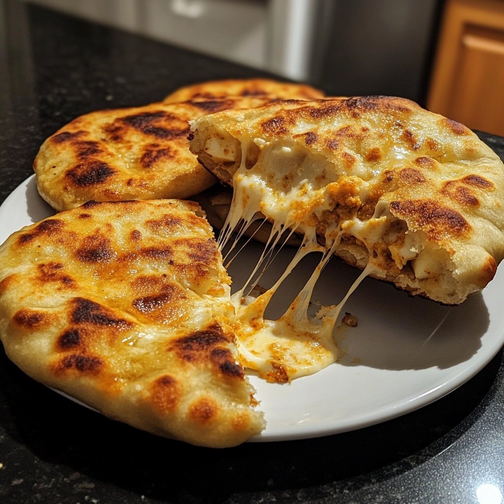 Achari Paneer Naan Bombs