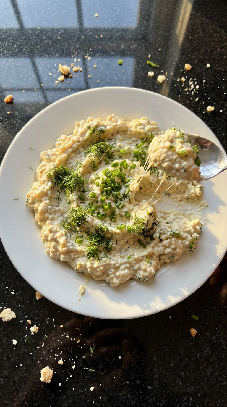 Dijon Cottage Cheese Bagel Spread