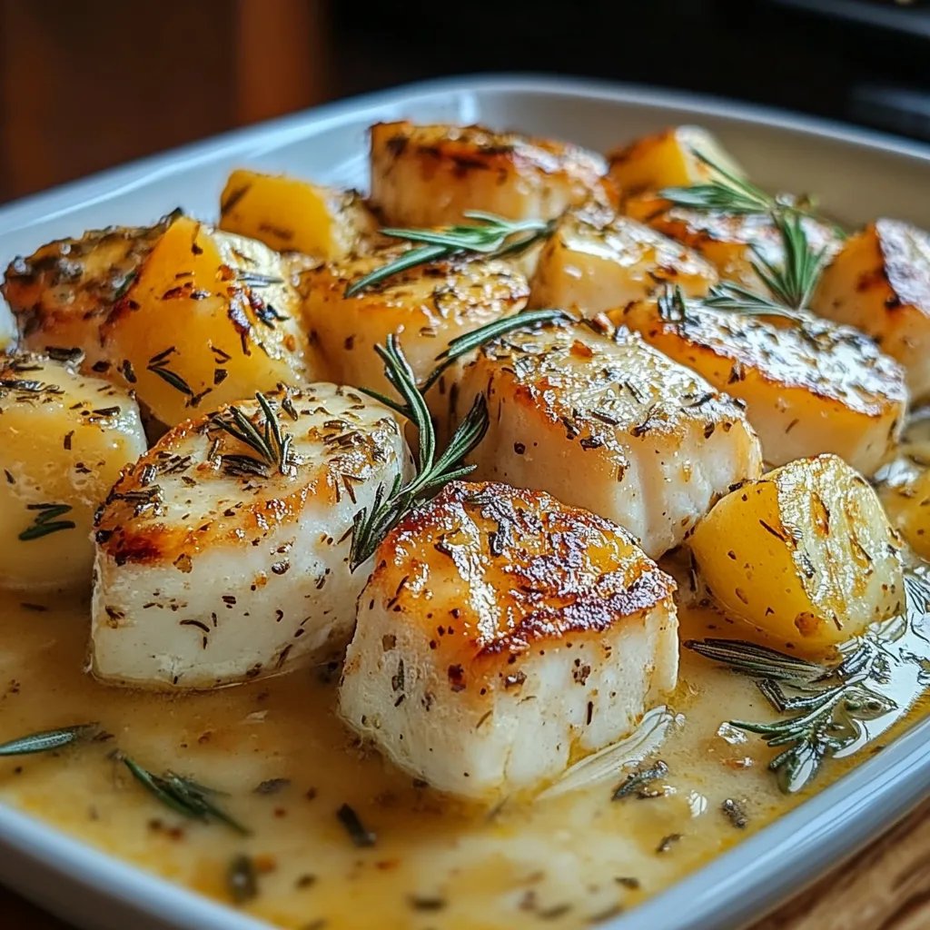 Cod & Potatoes in Rosemary Cream Sauce: An Incredible 7-Step Recipe