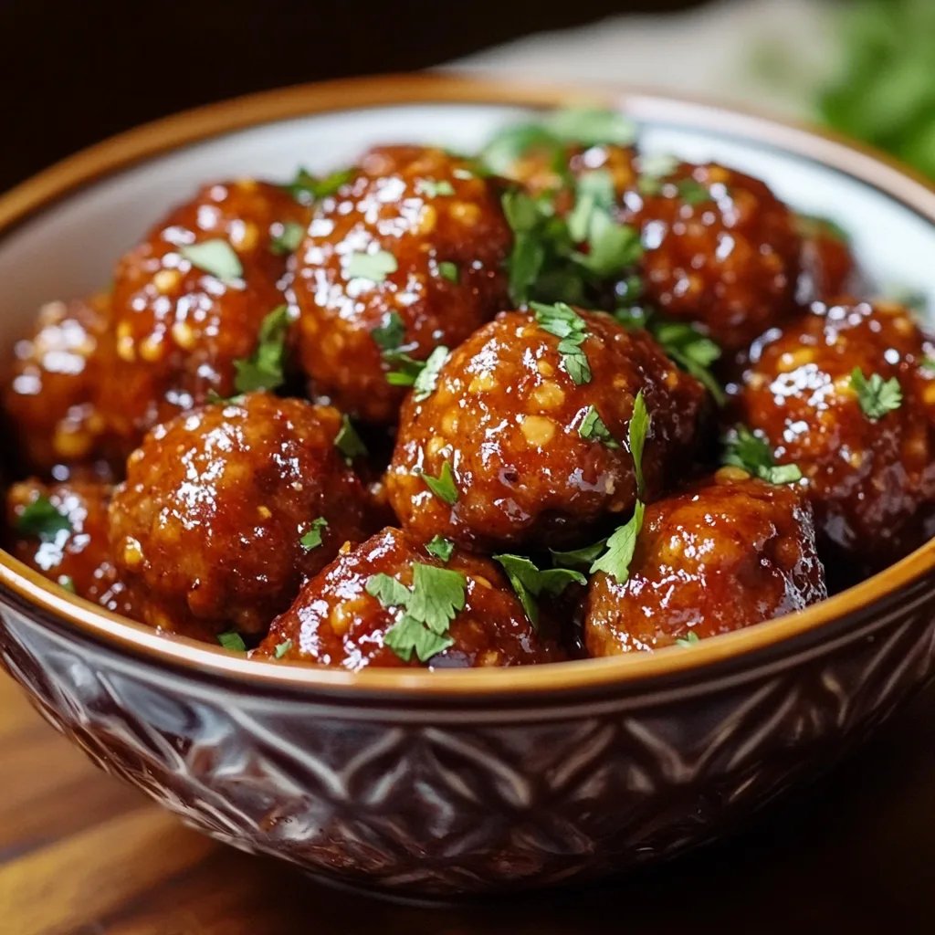 Sweet Chili Meatballs Crockpot