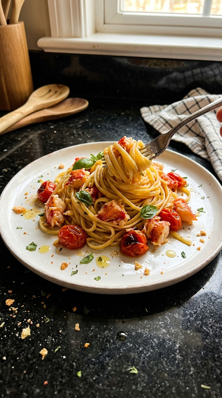 Lobster and Roasted Tomato Linguine