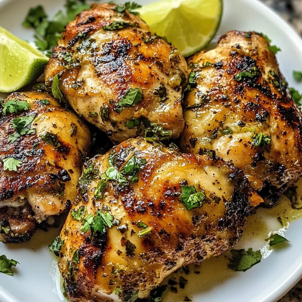 Crispy Cilantro Lime Chicken Thighs