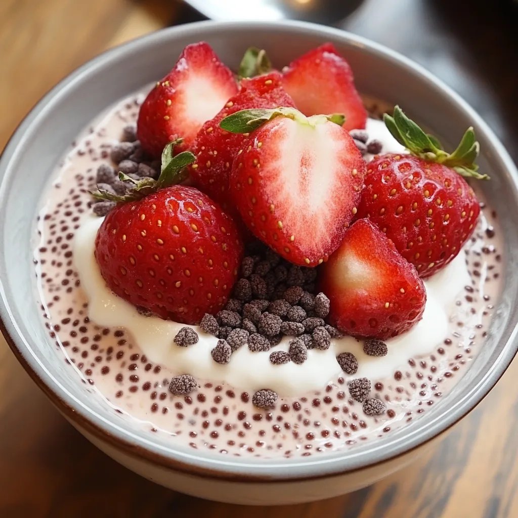 Strawberry Chia Seed Pudding w/ Coconut Milk: The Amazing Ultimate Recipe to Delight Your Taste Buds