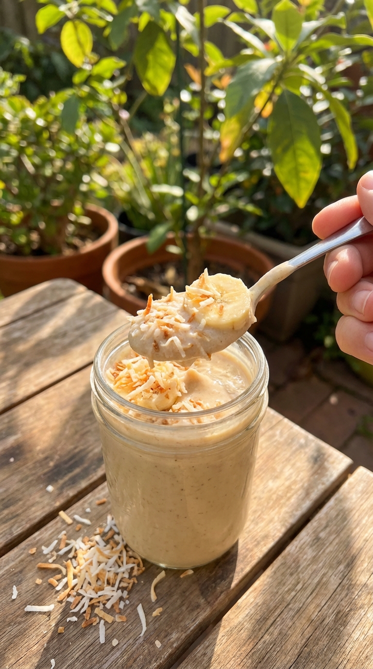 Coconut Banana Protein Smoothie