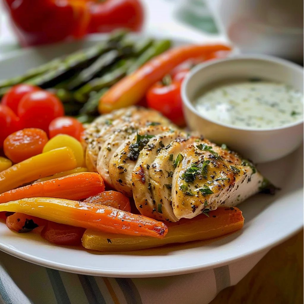 20-Minute Veggie Turkey with Herb Ranch