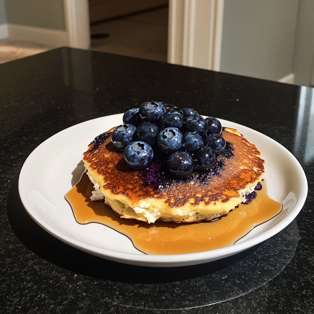 Blueberry Ricotta Pancakes