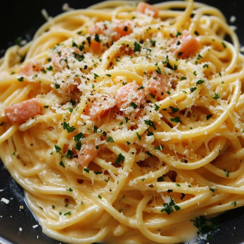 Smoked Salmon Carbonara