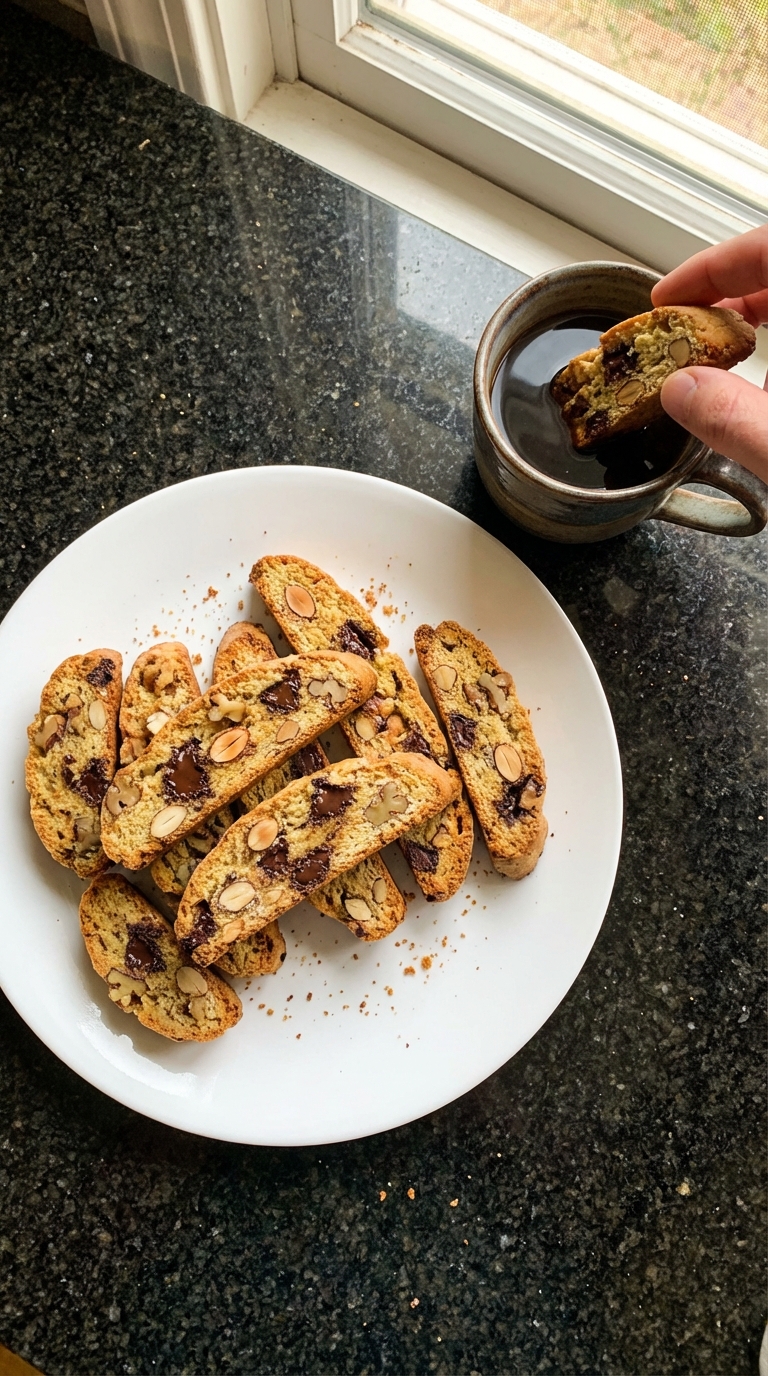 Nutty Chocolate Biscotti