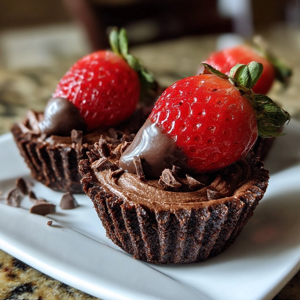 Delicious Chocolate Strawberry Cups