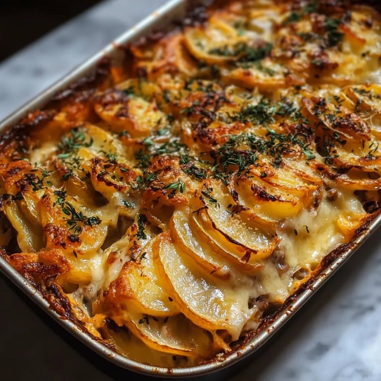 Cheesy Root Vegetable Gratin