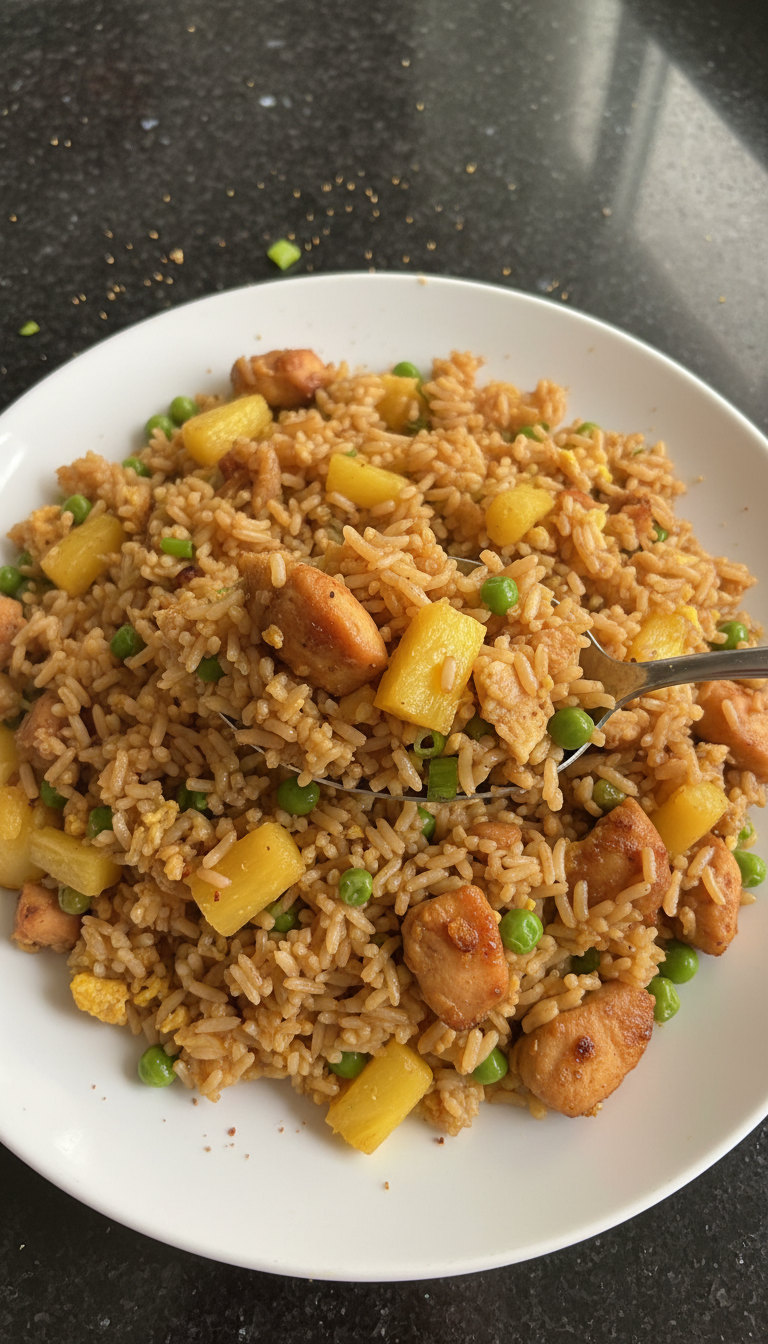 Pineapple Chicken Fried Rice