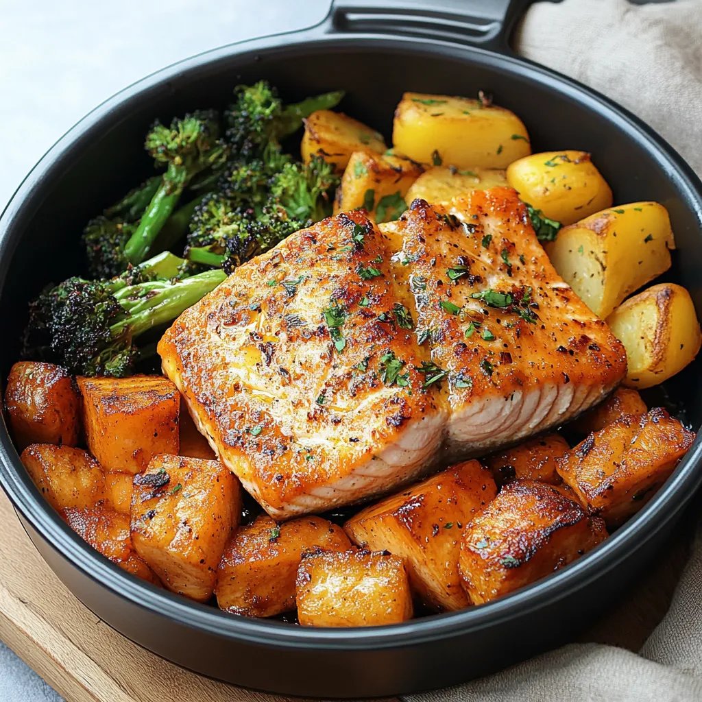 <p>Air Fryer Salmon & Vegetables: An Incredible Ultimate Recipe for 5</p>