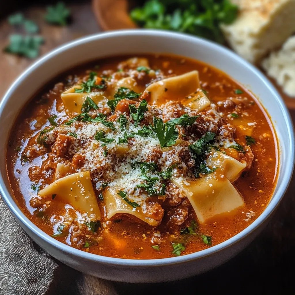 Easy TikTok Lasagna Soup