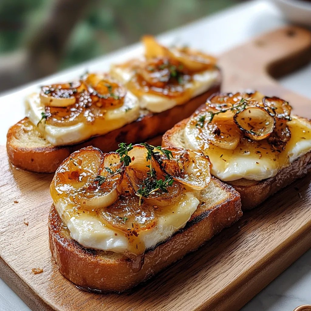 Caramelized Onion & Brie Toast: An Amazing Ultimate Recipe