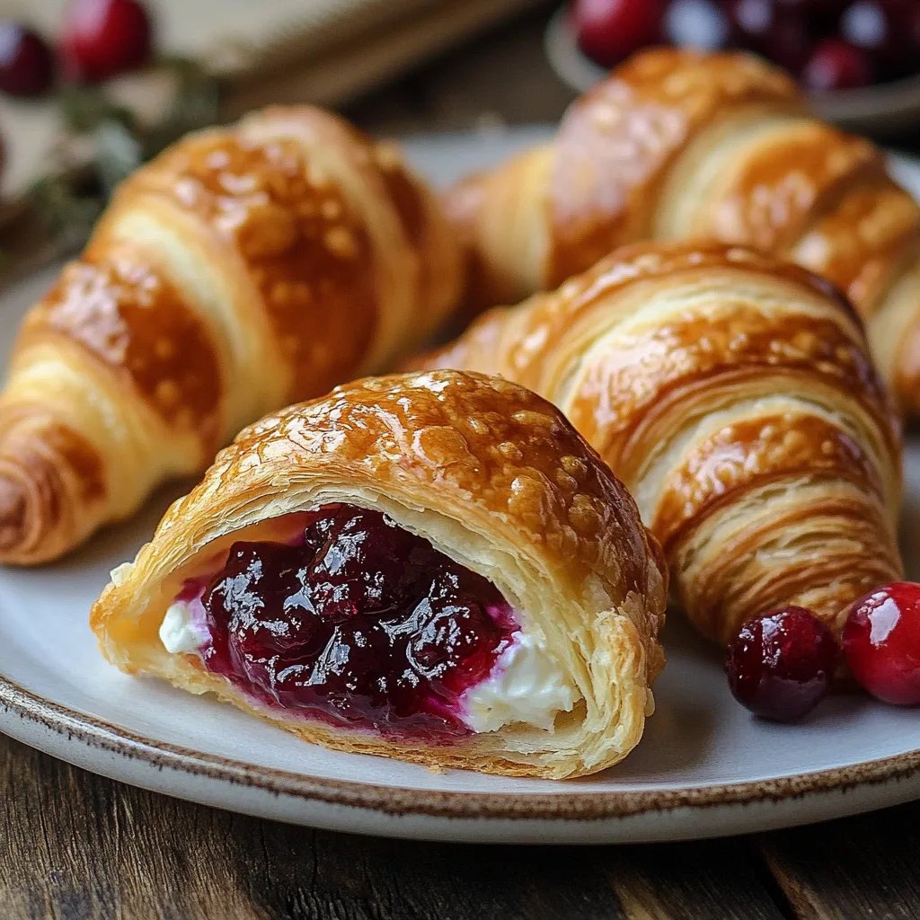 Cranberry Cream Cheese Crescent Bites