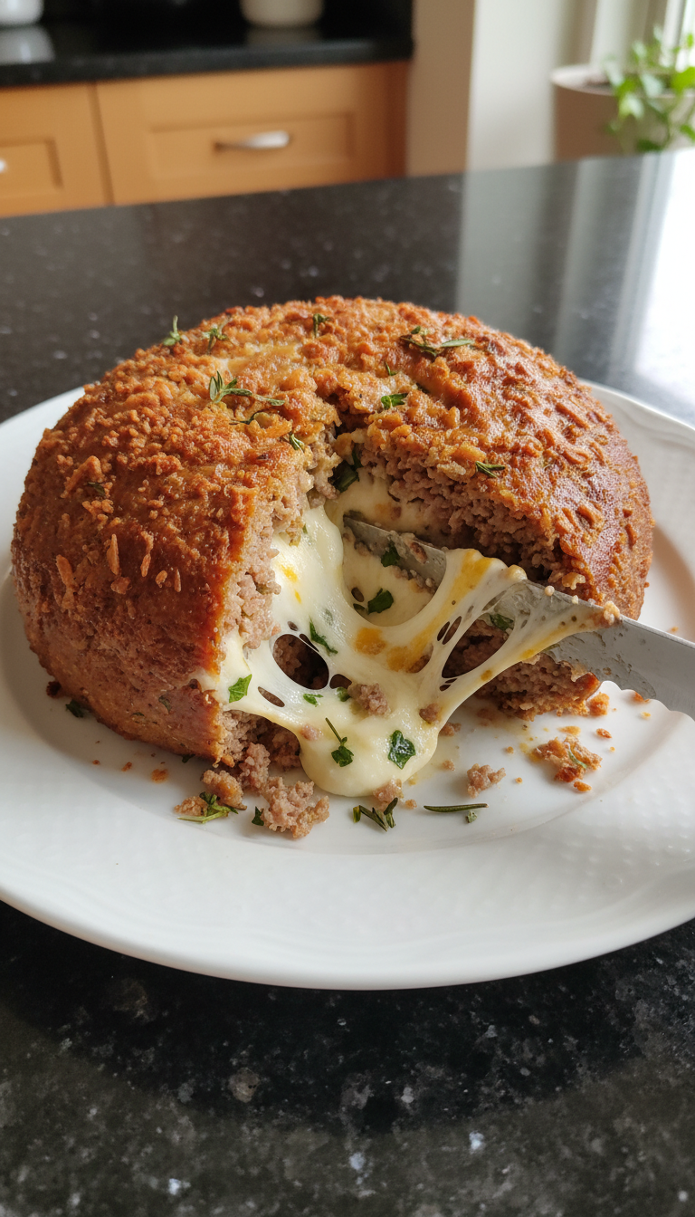 Stuffed Meatloaf with Veggies