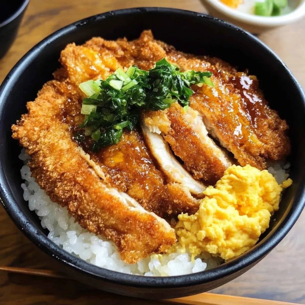 Katsudon Pork Cutlet and Egg Rice Bowl