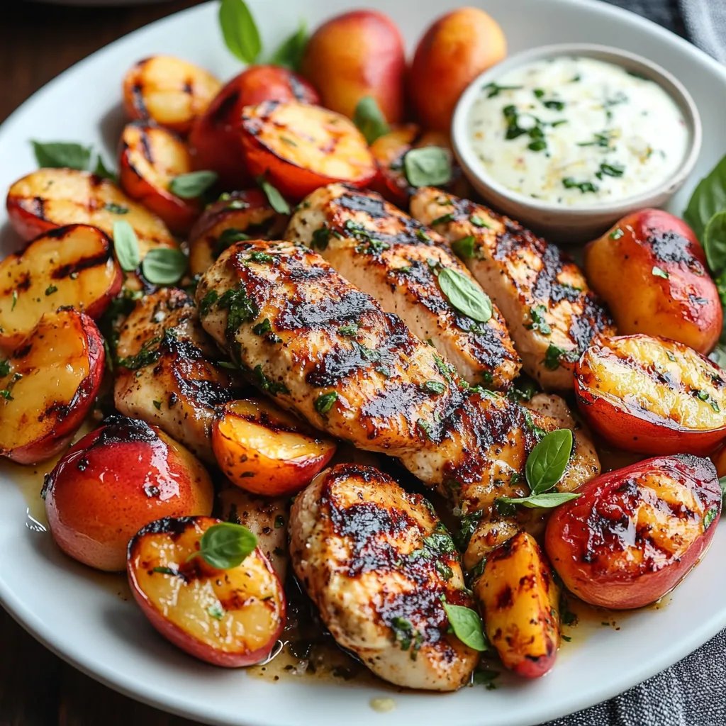 Peach Caprese Grilled Chicken: An Incredible 7-Ingredient Recipe