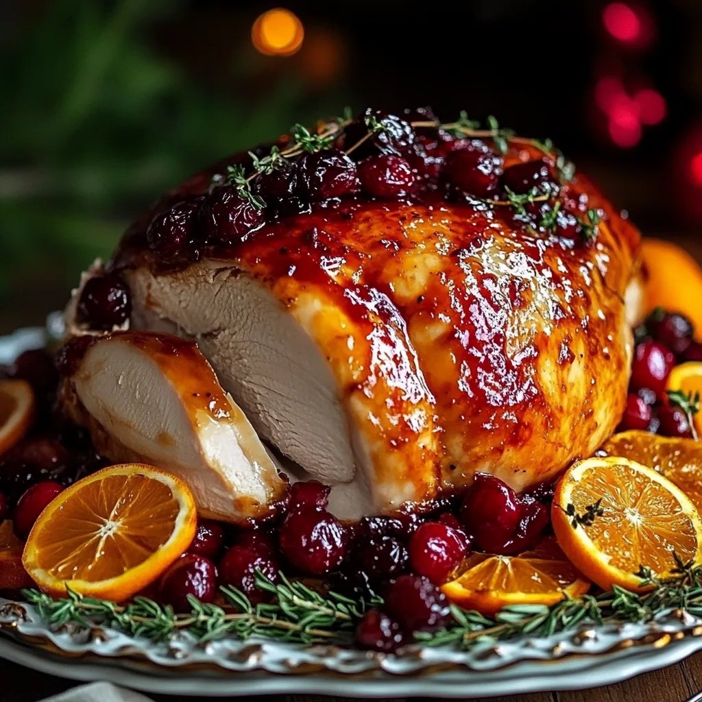 Perfect Cranberry Orange Glazed Turkey Breast