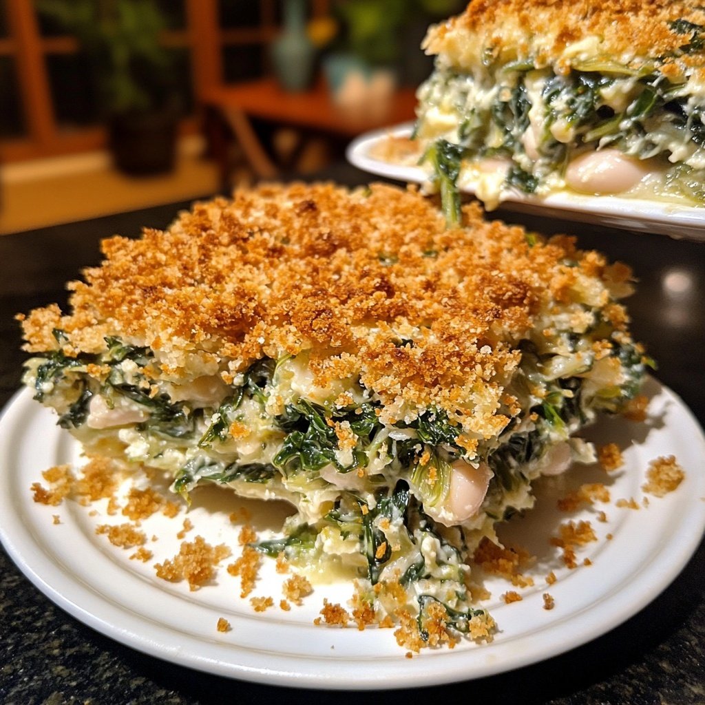 Swiss Chard, Fennel, and White Bean Gratin