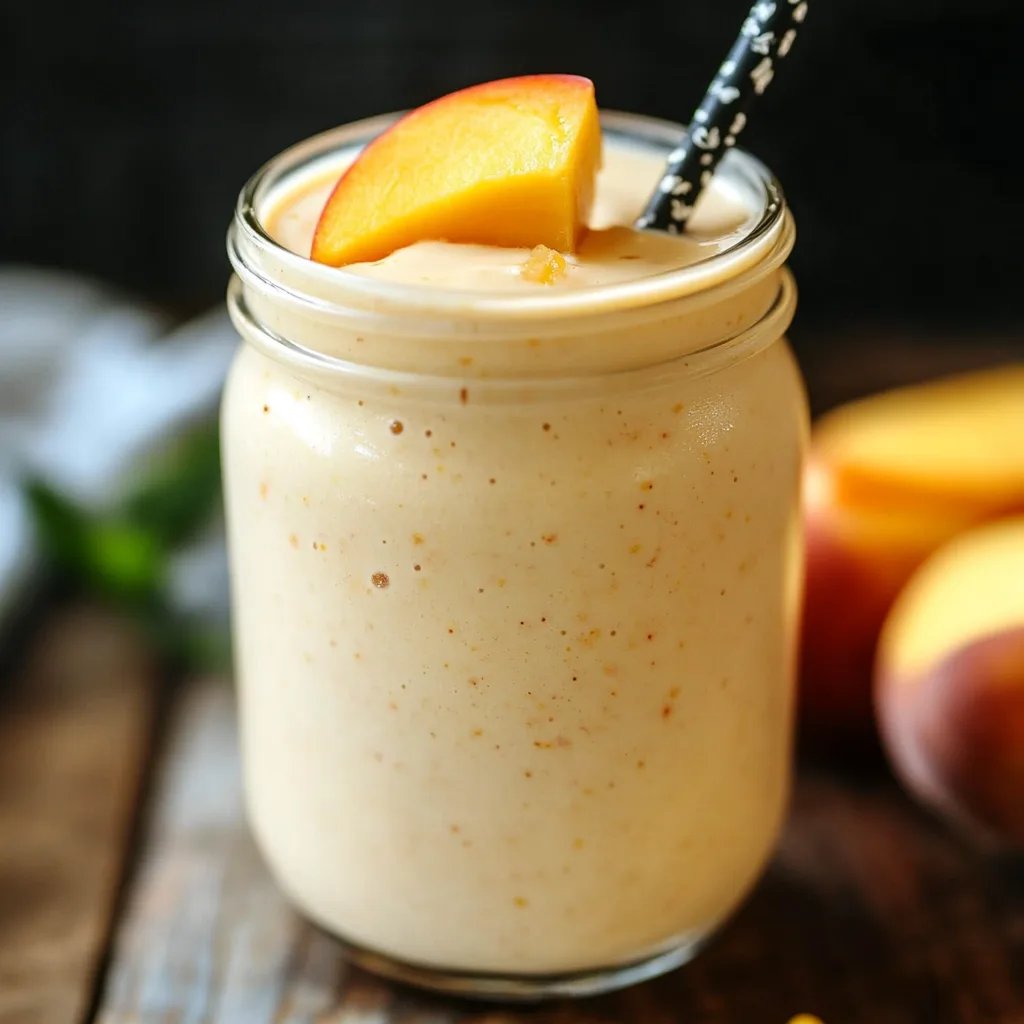 Creamy Peach Protein Smoothie: An Amazing Ultimate Recipe