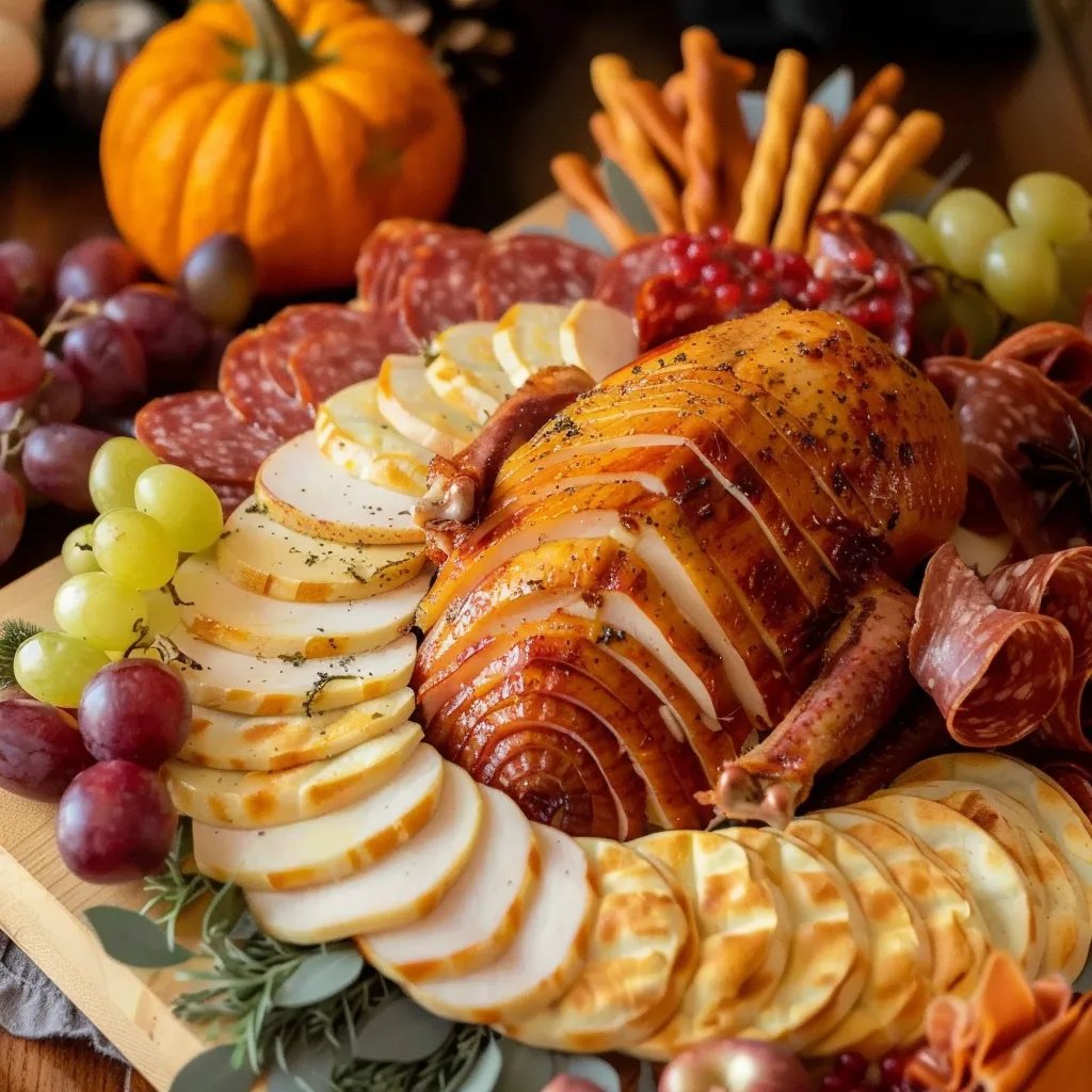 Thanksgiving Turkey Charcuterie Board