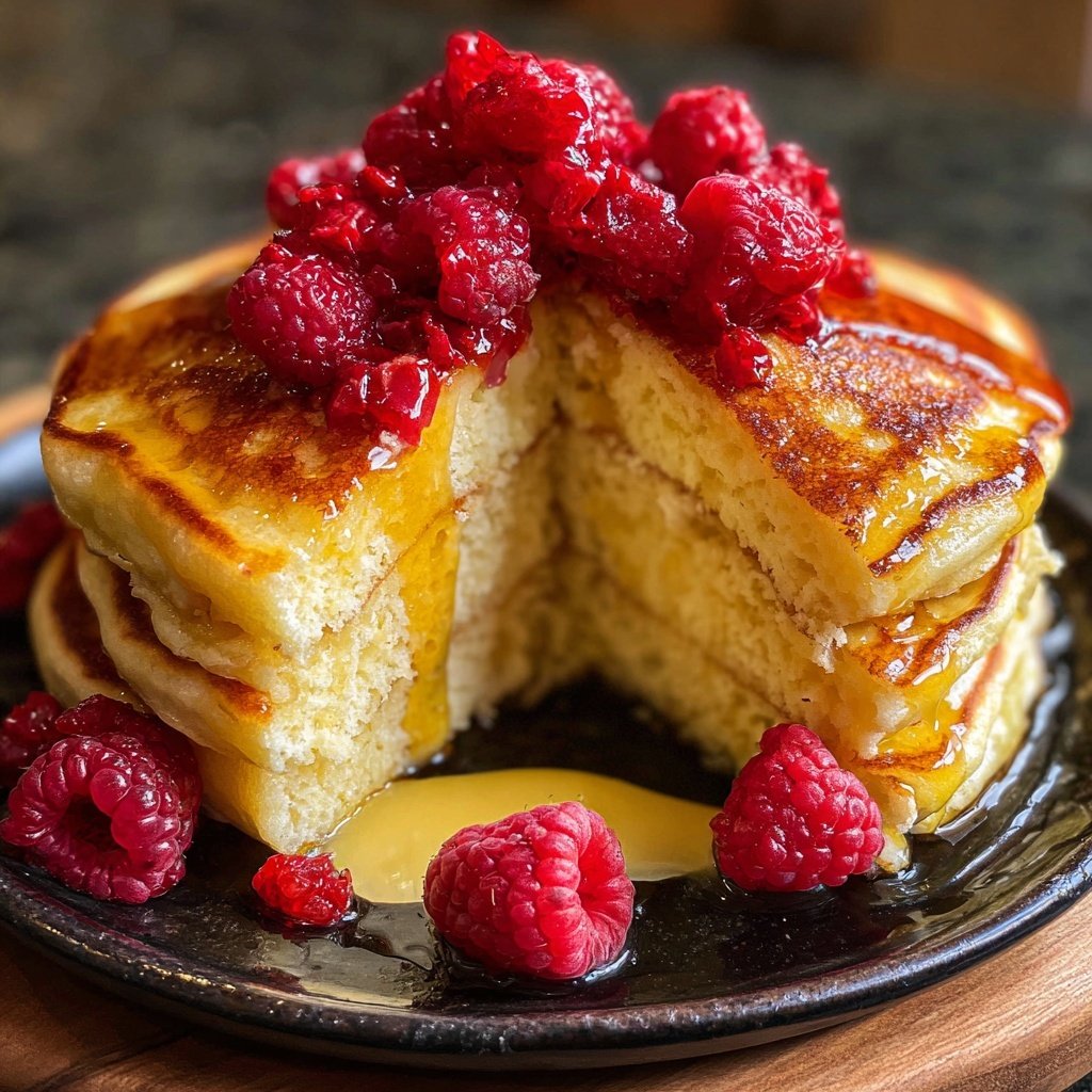 Meyer Lemon Ricotta Pancakes