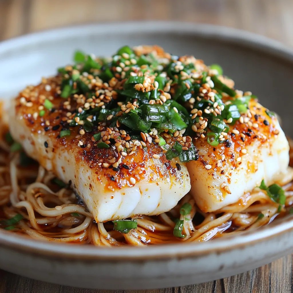 Sesame-Crusted Cod Fish w/ Ginger Noodles: An Incredible Ultimate Recipe