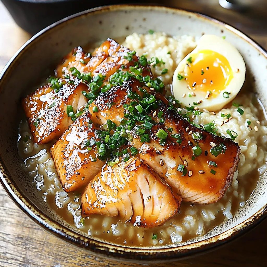 Japanese Style Risotto w/ Seared Salmon: An Amazing Ultimate Recipe