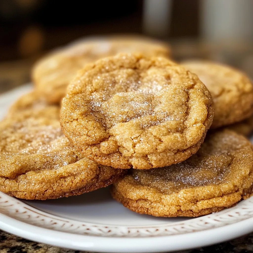 Chewy Pumpkin Snickerdoodle Cookies