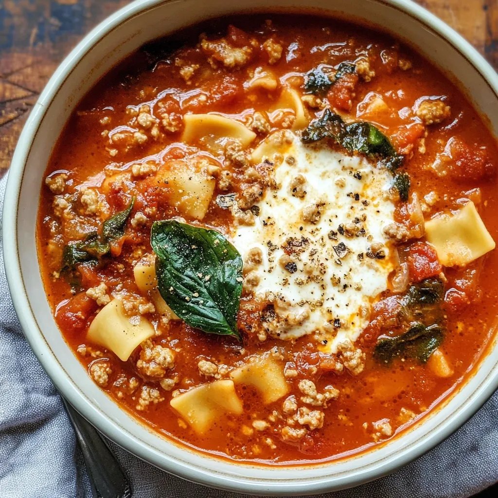 Healthy Lasagna Soup