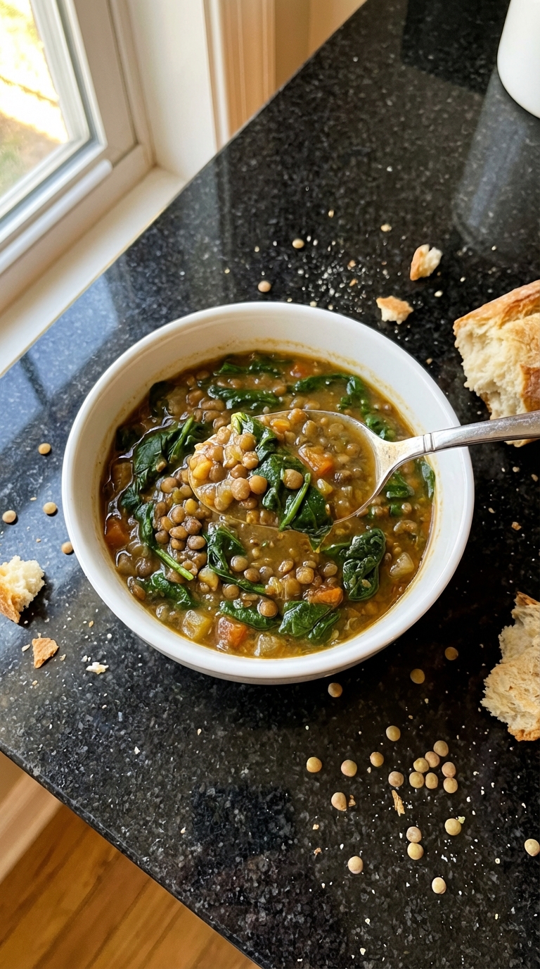 Lentil and Spinach Soup