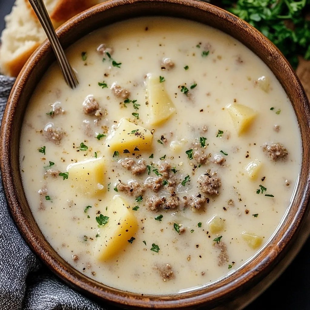 Creamy Sausage & Potato Soup