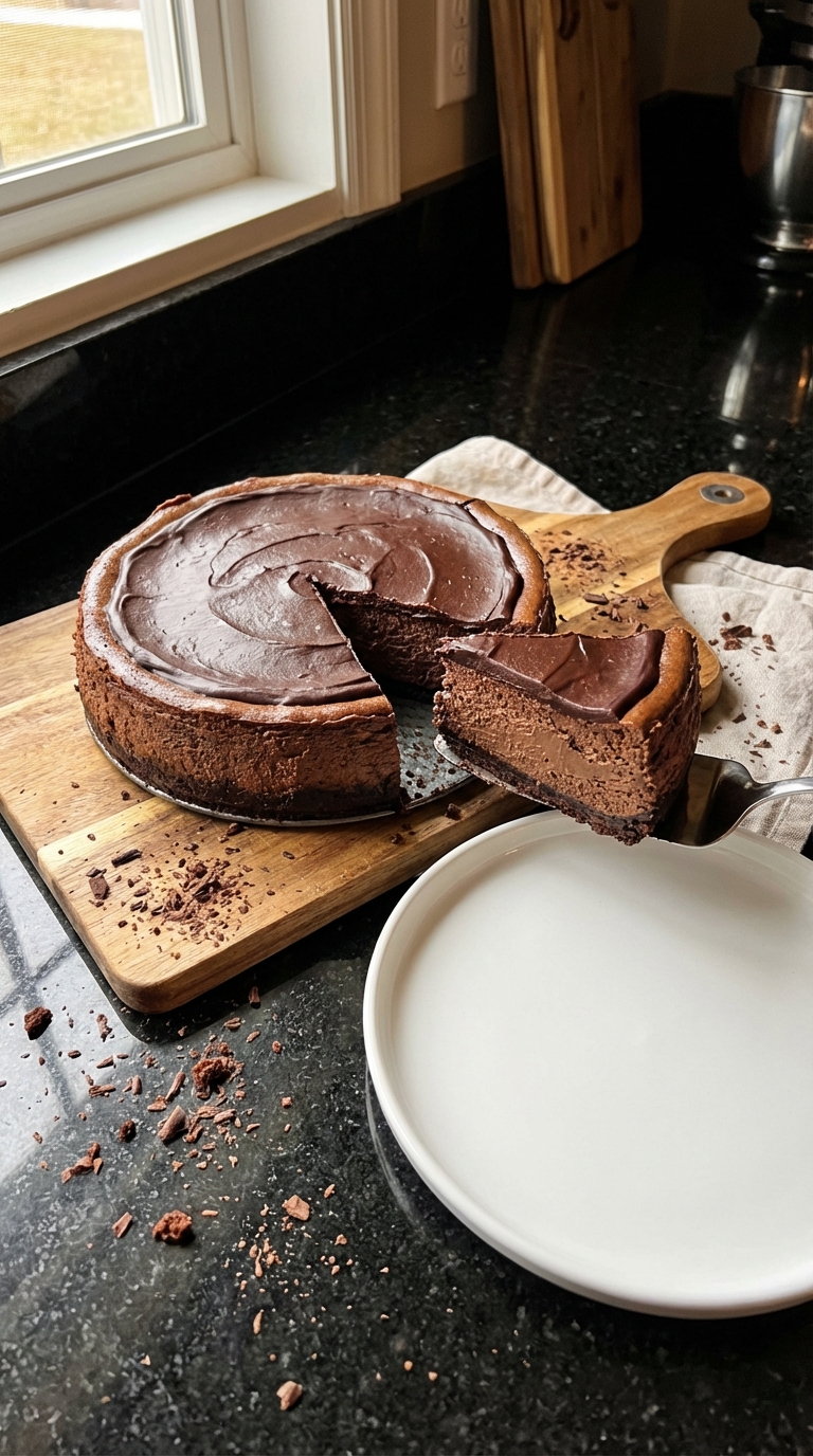 Velvety Chocolate Cheesecake