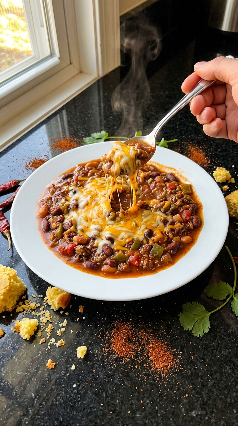 Southwestern Beef Chili Burst